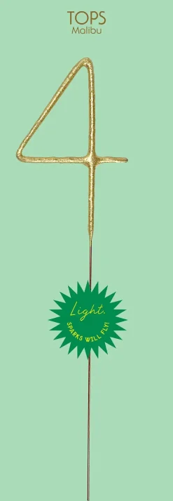 Giant Gold Number Sparkler 0-9