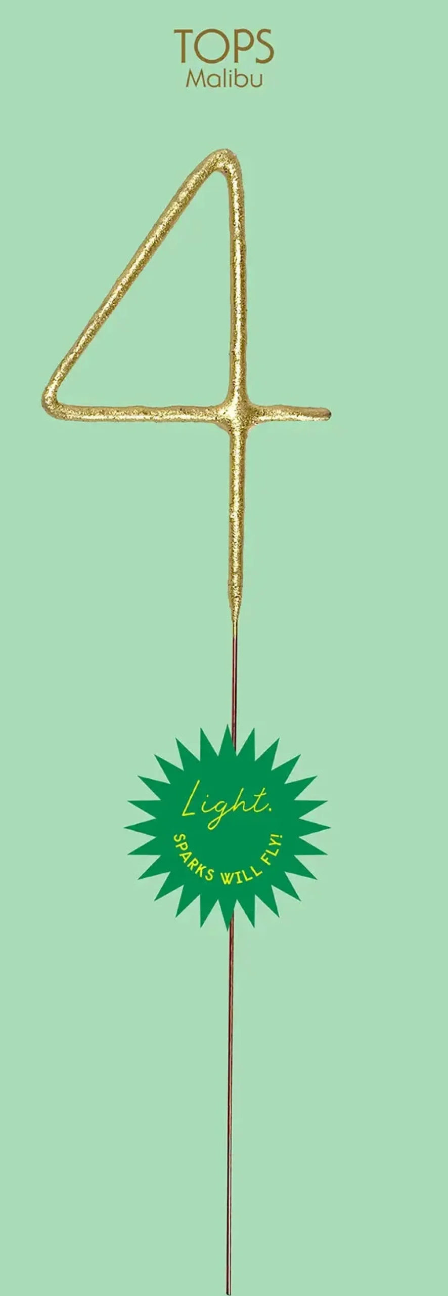 Giant Gold Number Sparkler 0-9