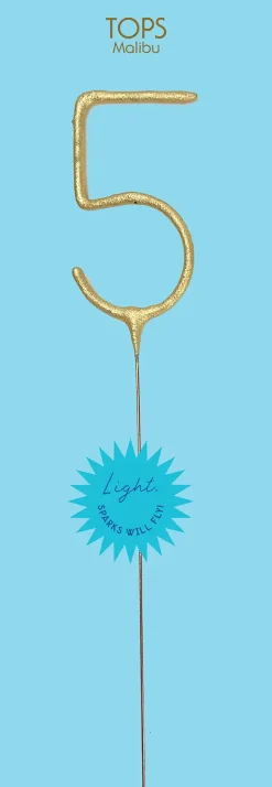 Giant Gold Number Sparkler 0-9