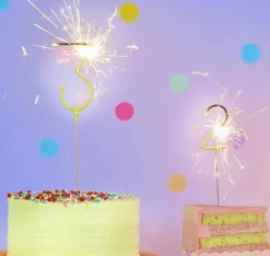 Giant Gold Number Sparkler 0-9
