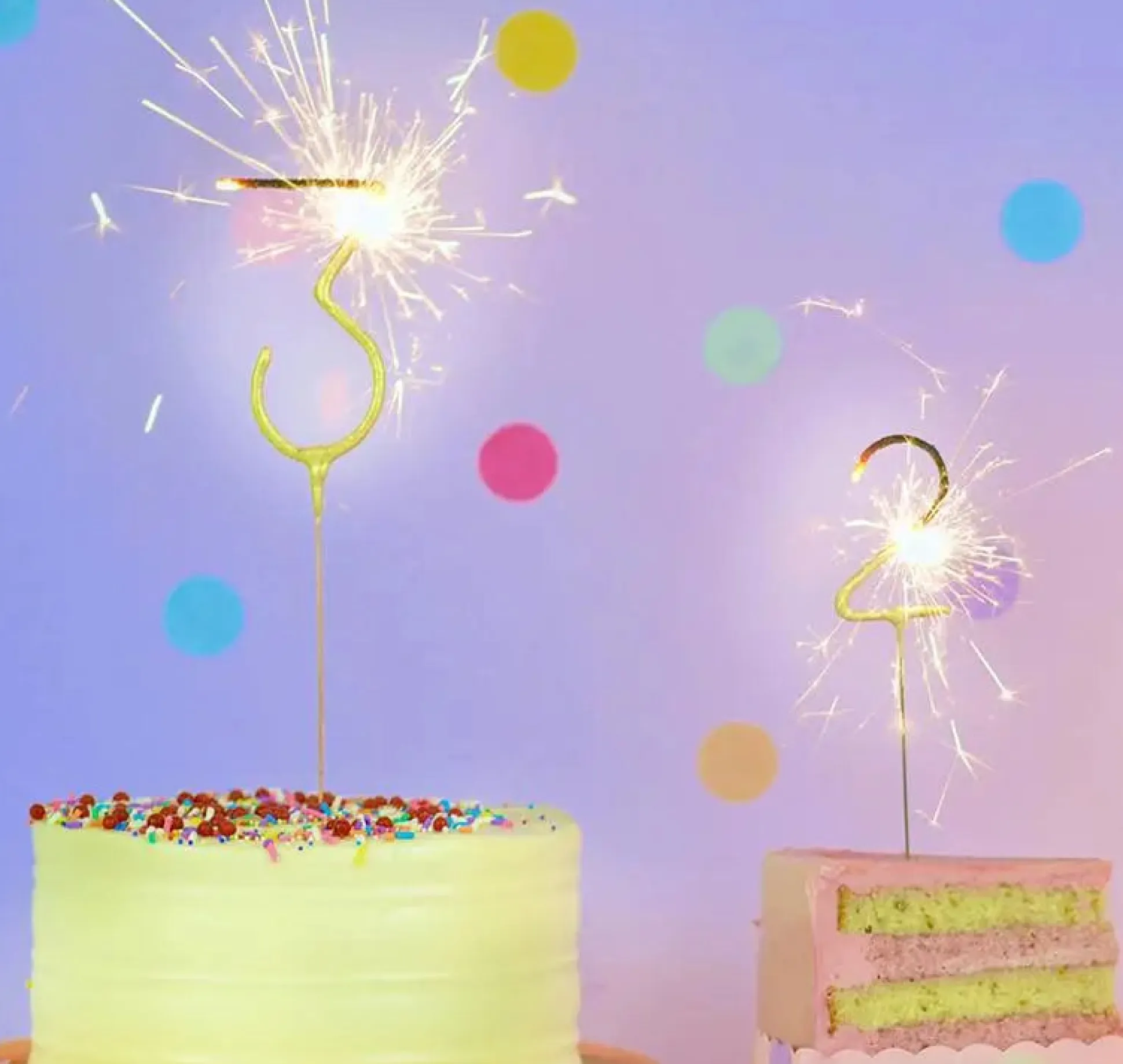 Giant Gold Number Sparkler 0-9