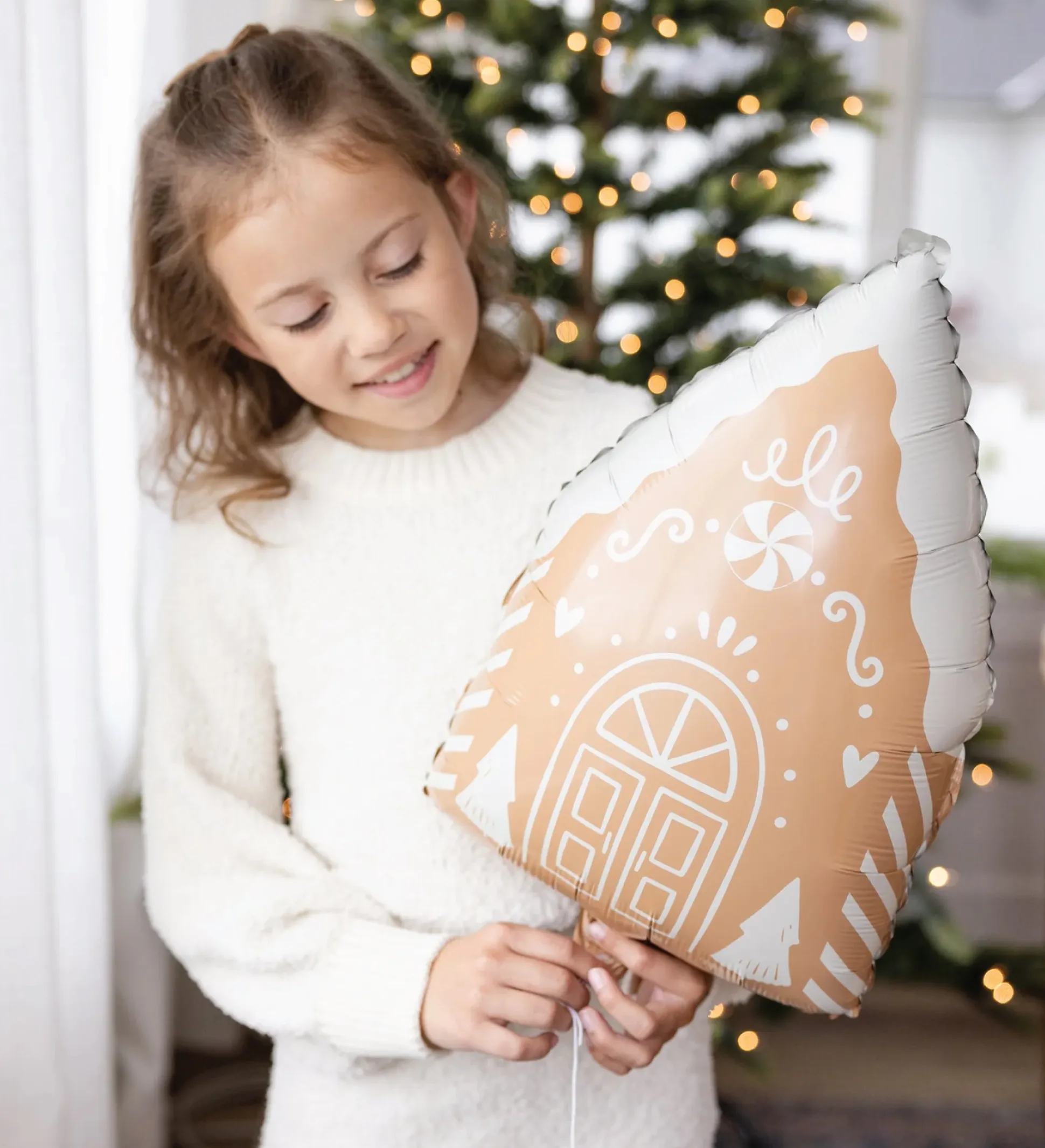 Gingerbread House Mylar Balloon 20"