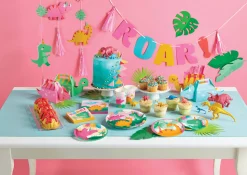Girl Dinosaur Party Lunch Napkins 16ct