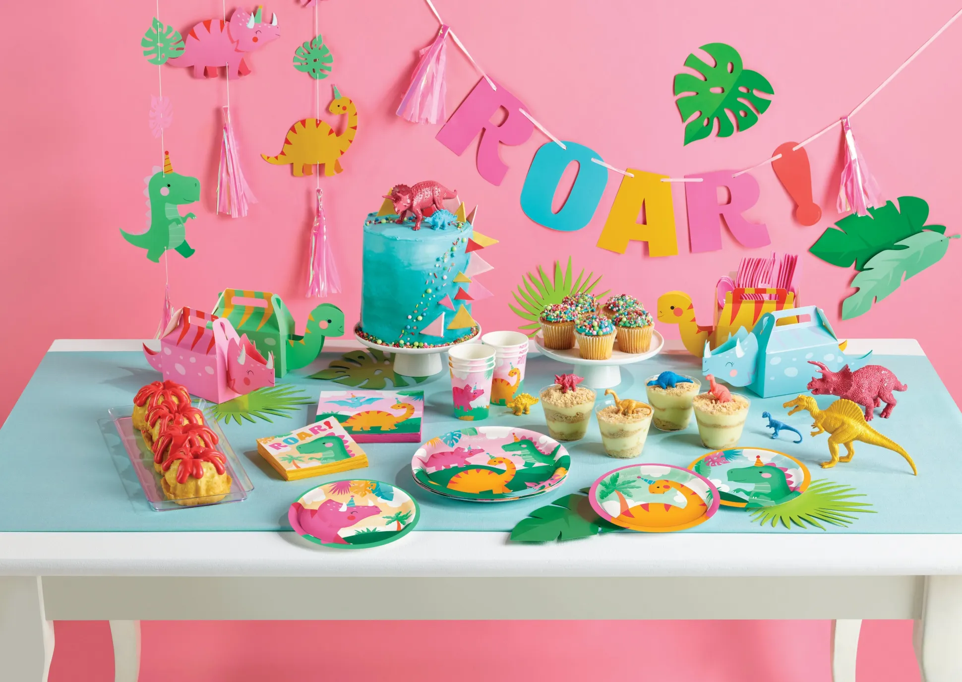 Girl Dinosaur Party Lunch Napkins 16ct