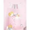 Glitter Silver Star Birthday Candles 5ct
