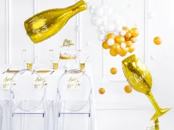 Gold Cheers Champagne Glass Balloon 28in
