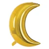 Gold Crescent Moon Balloon 24in