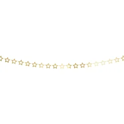 Gold Foil Stars Garland 10ft
