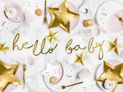 Gold Hello Baby Banner 2.3ft