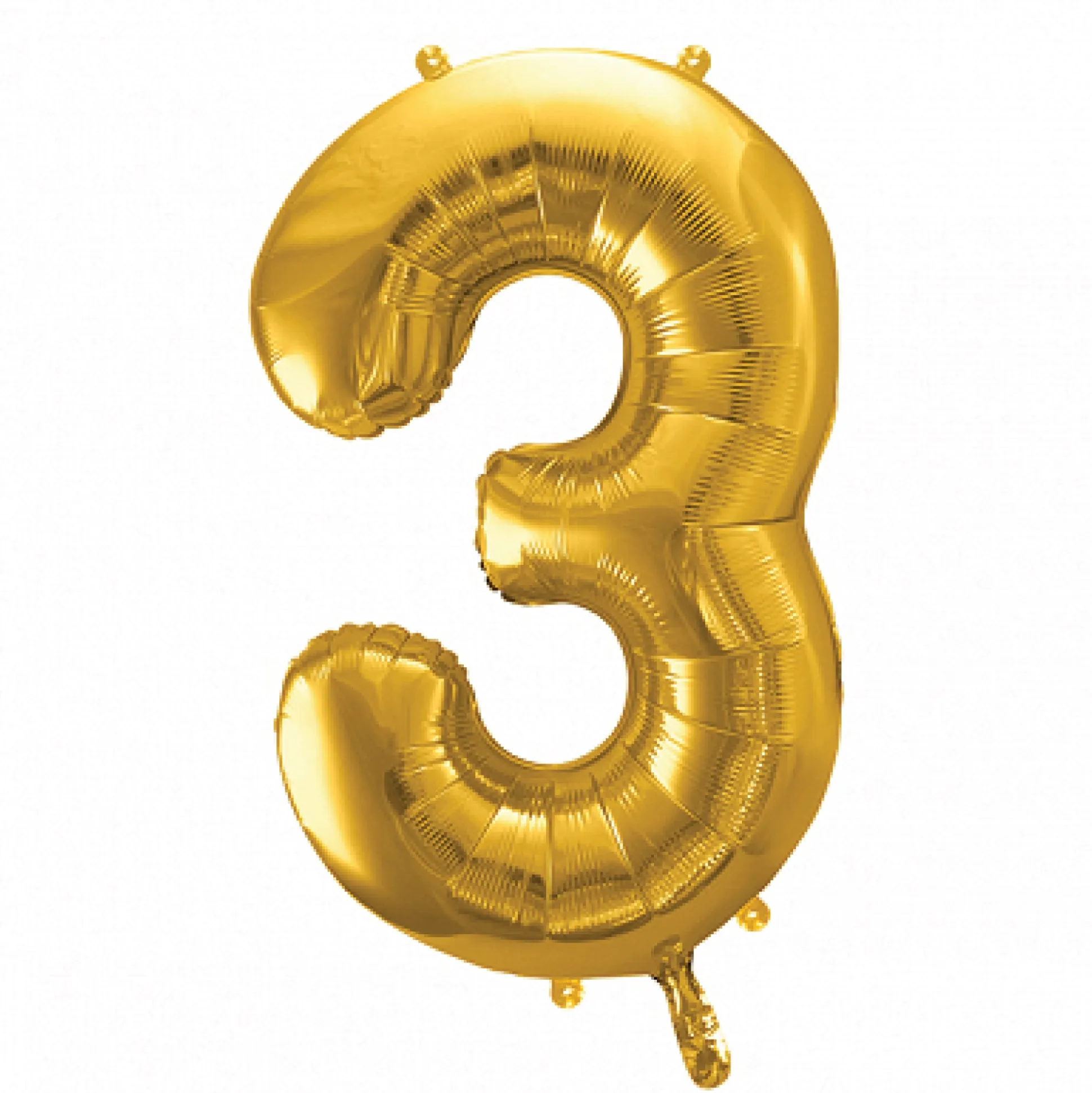 34" Gold Number Balloon 0-9