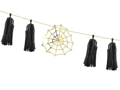 Gold Spiderweb Tassel Garland 5.7ft