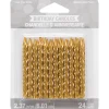 Gold Spiral Birthday Candles