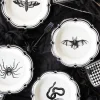 Gothic Black Checkered Dessert Napkins 24ct