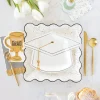 Grad Cap Pattern Dinner Plates 8ct