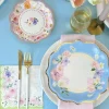 Green Floral Tea Party Lunch Napkins 30ct