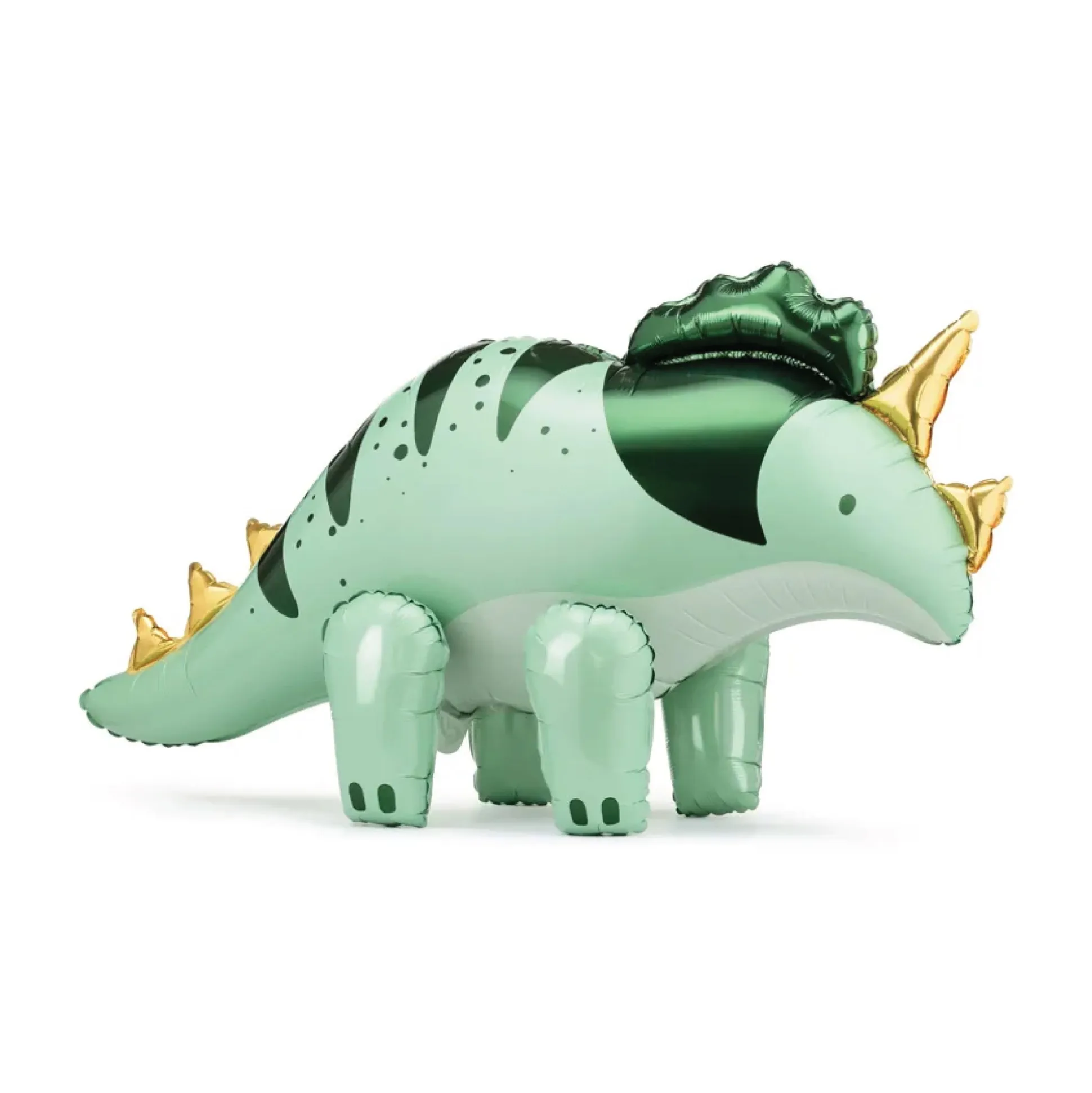 Green Standing Triceratops Balloon 36.5in