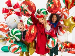Green Swirly Lollipop Foil Balloon 14in