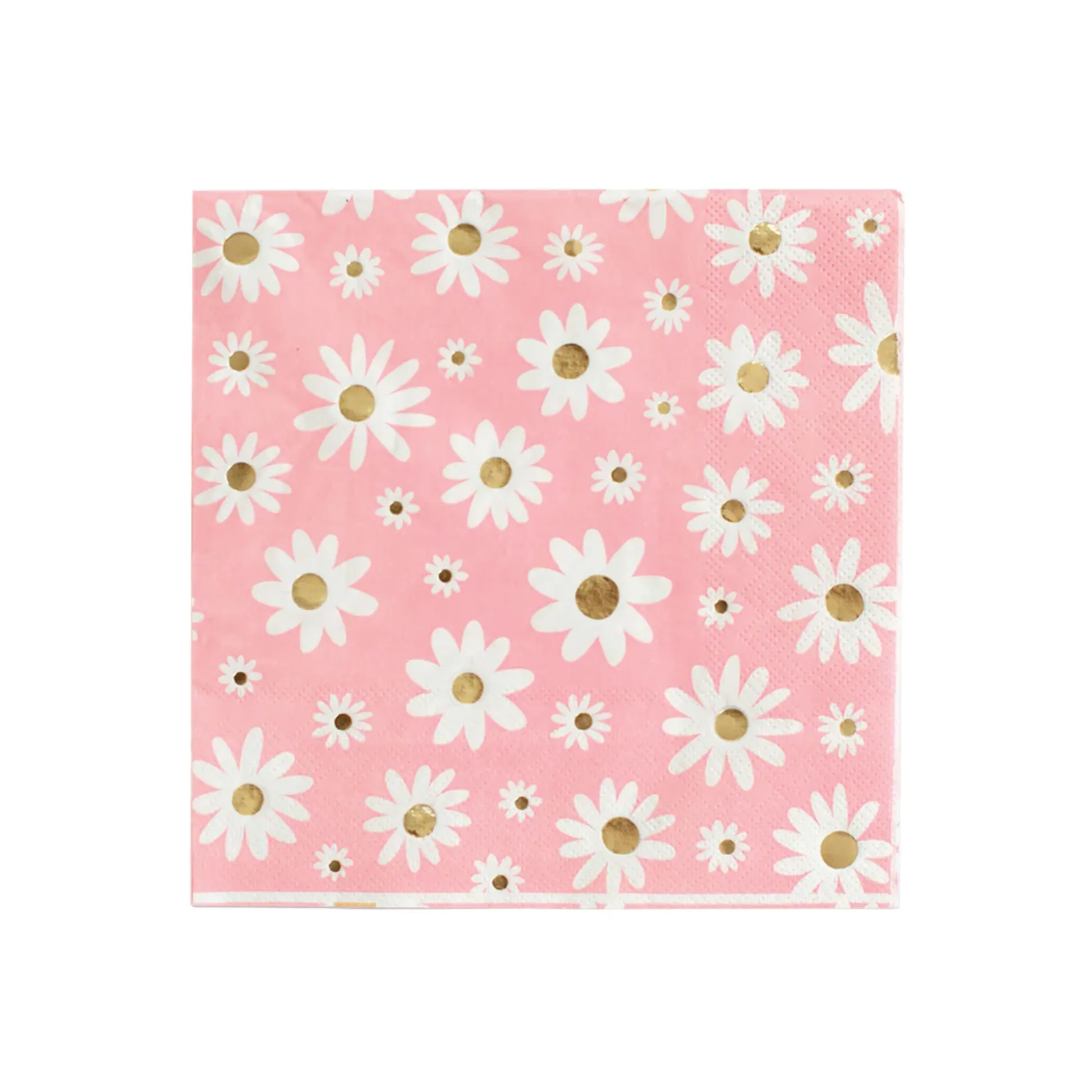 Groovy Pink Daisy Lunch Napkins 16ct