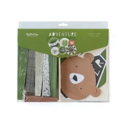 Happy Camper Paper Fan Decorations 10pc