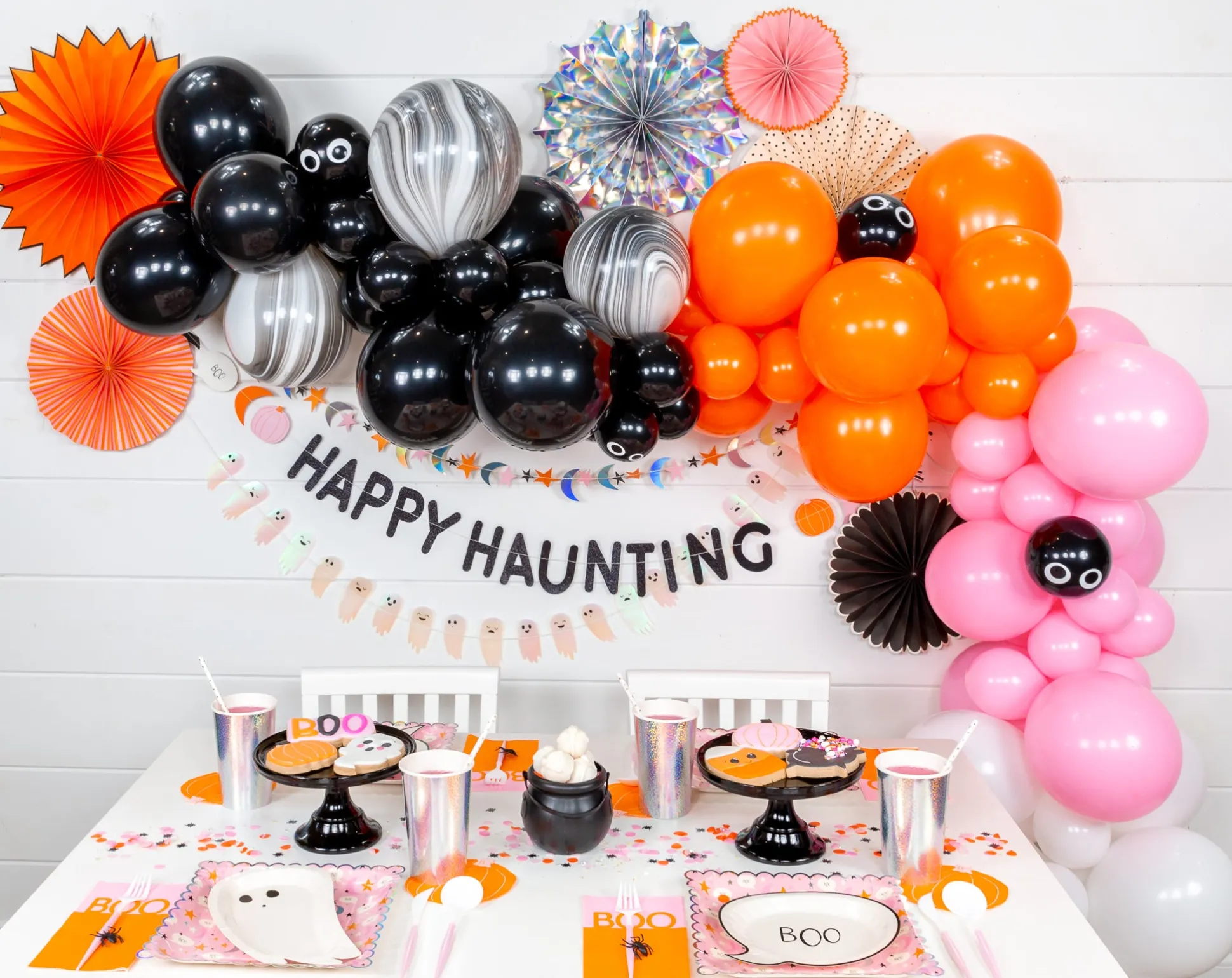 Happy Haunting Halloween Balloon Garland Kit 8ft