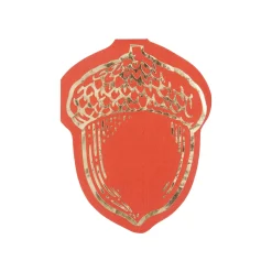 Harvest Acorn Shaped Dessert Napkins 20ct