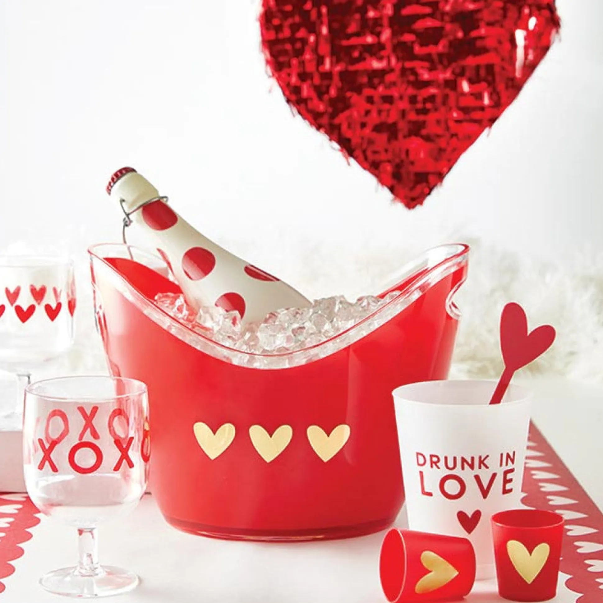 Hearts Acrylic Stir Sticks 4ct