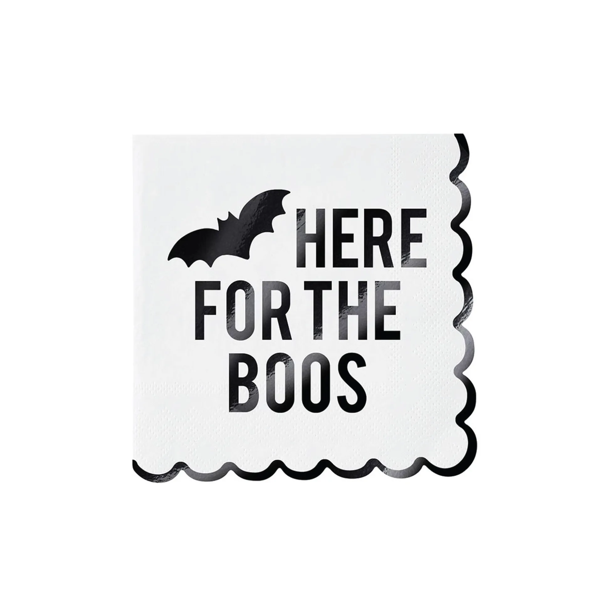Here for the Boos Scalloped Dessert Napkins 20ct