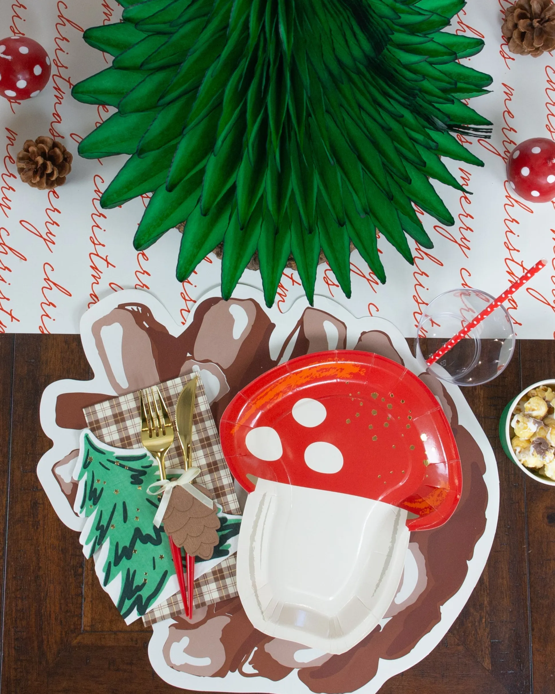 Holiday Tree Shaped Lunch Napkins 20ct
