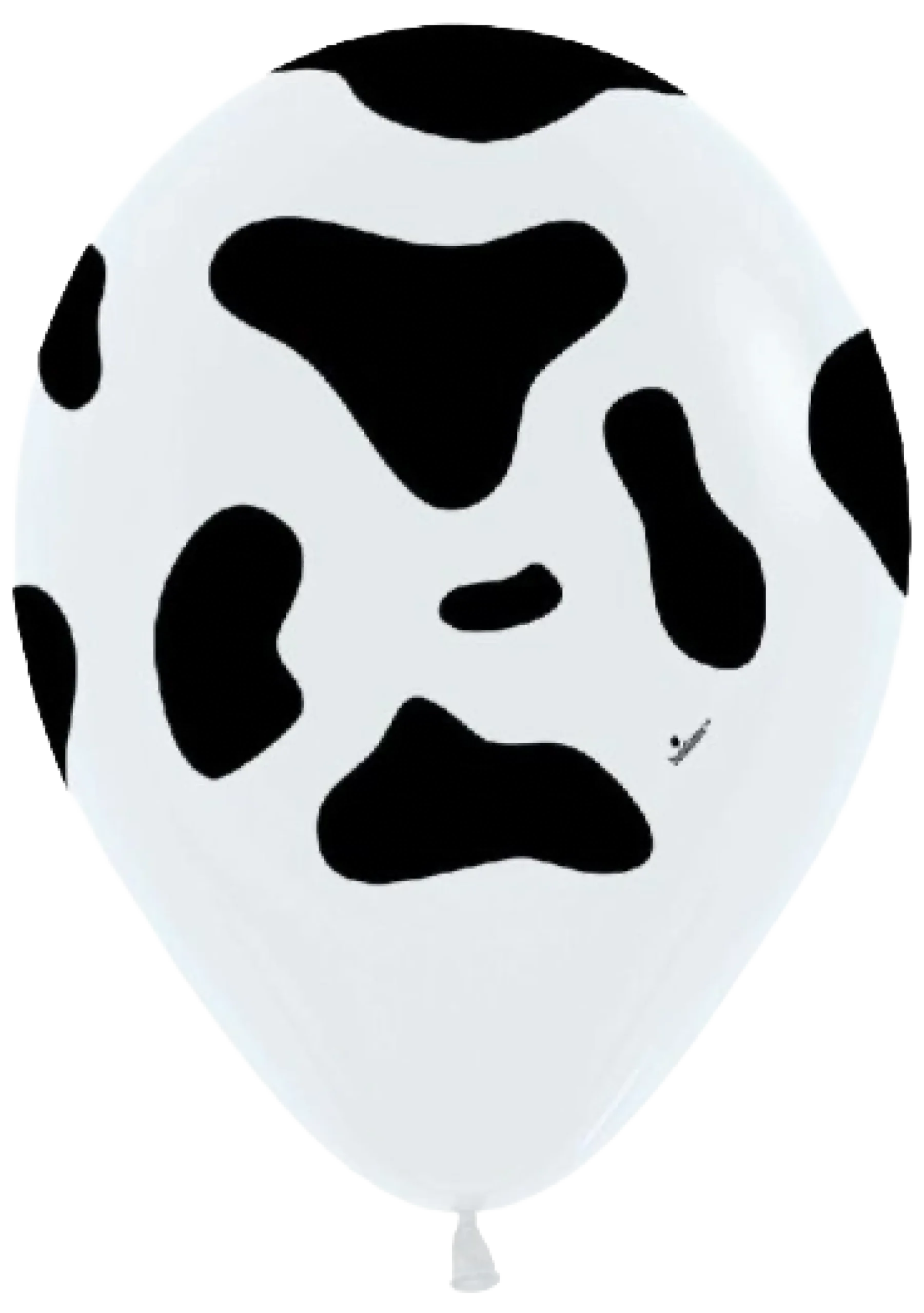 Holstein Cow Print Latex Balloons 6ct