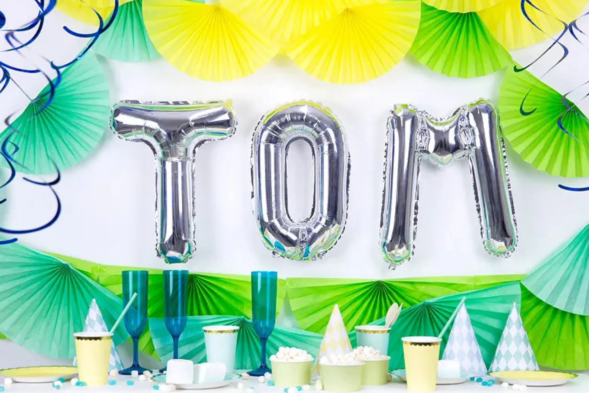 14in Air-Filled Silver Letter Balloon