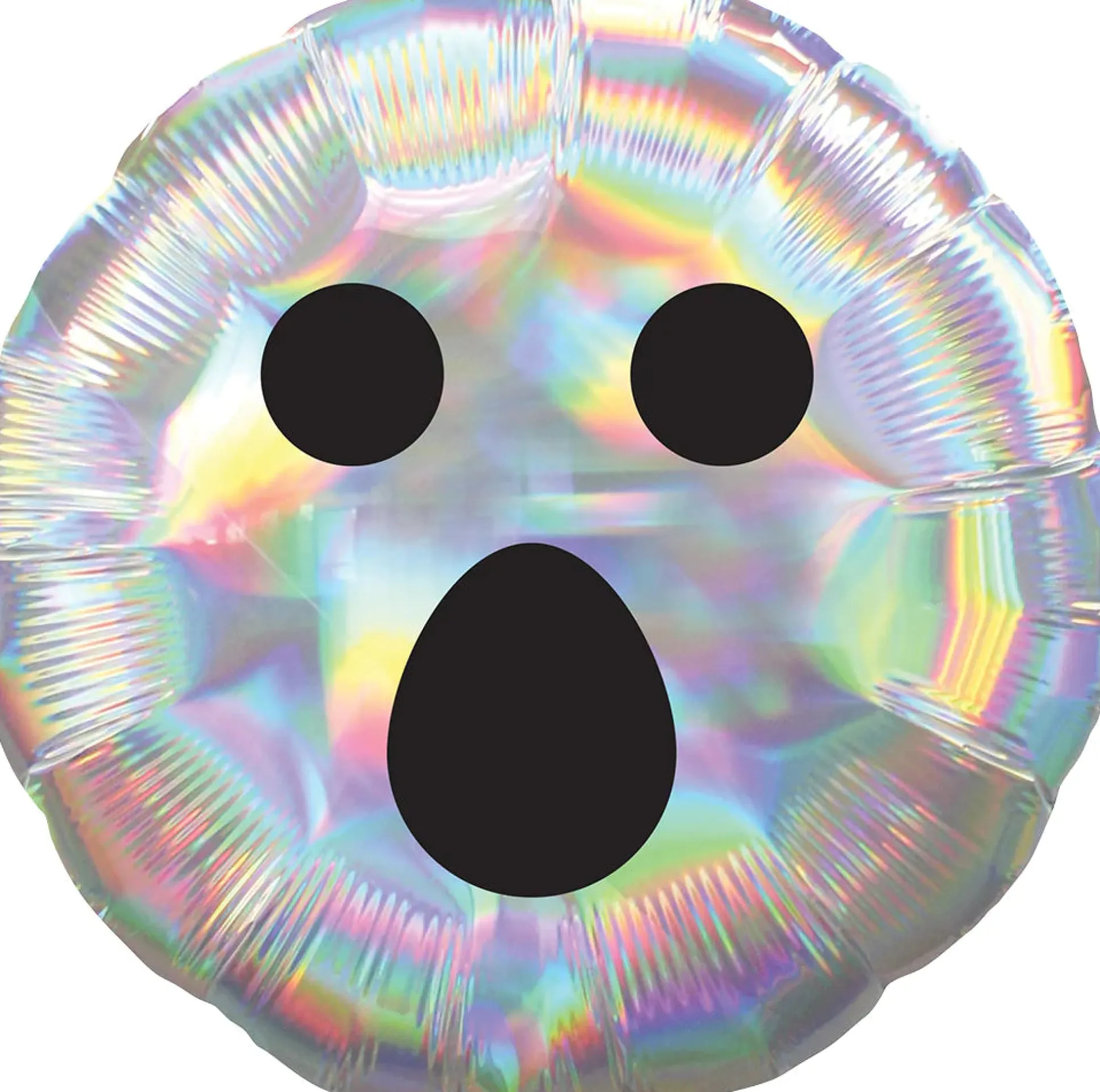 Iridescent Ghost Face Balloon 18in
