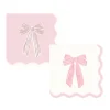 Large Pink Bows Dessert Napkins 24ct