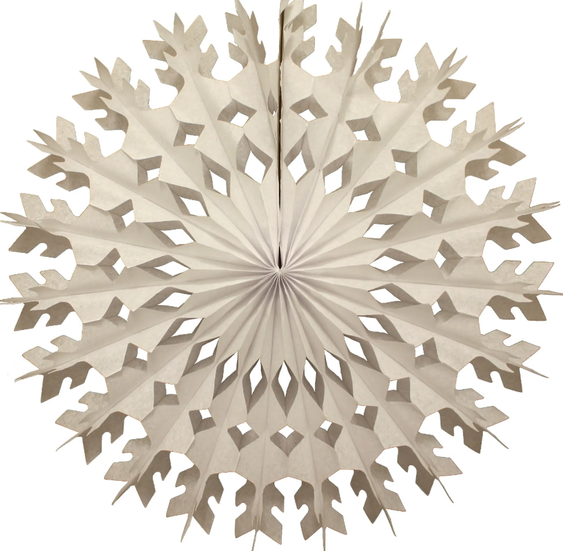Large White Tissue Paper Snowflake 22in
