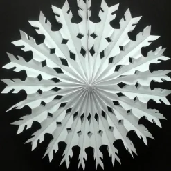 Large White Tissue Paper Snowflake 22in