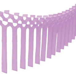 Lavender Tissue Paper Streamer Garland 12ft