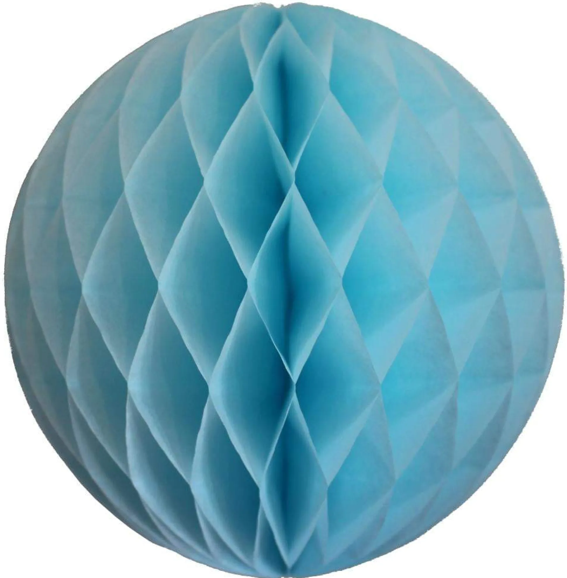 Light Blue Honeycomb Tissue Ball