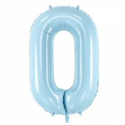 Light Blue 0-9 Number Balloon 34in