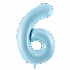 Light Blue 0-9 Number Balloon 34in