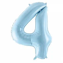 Light Blue 0-9 Number Balloon 34in