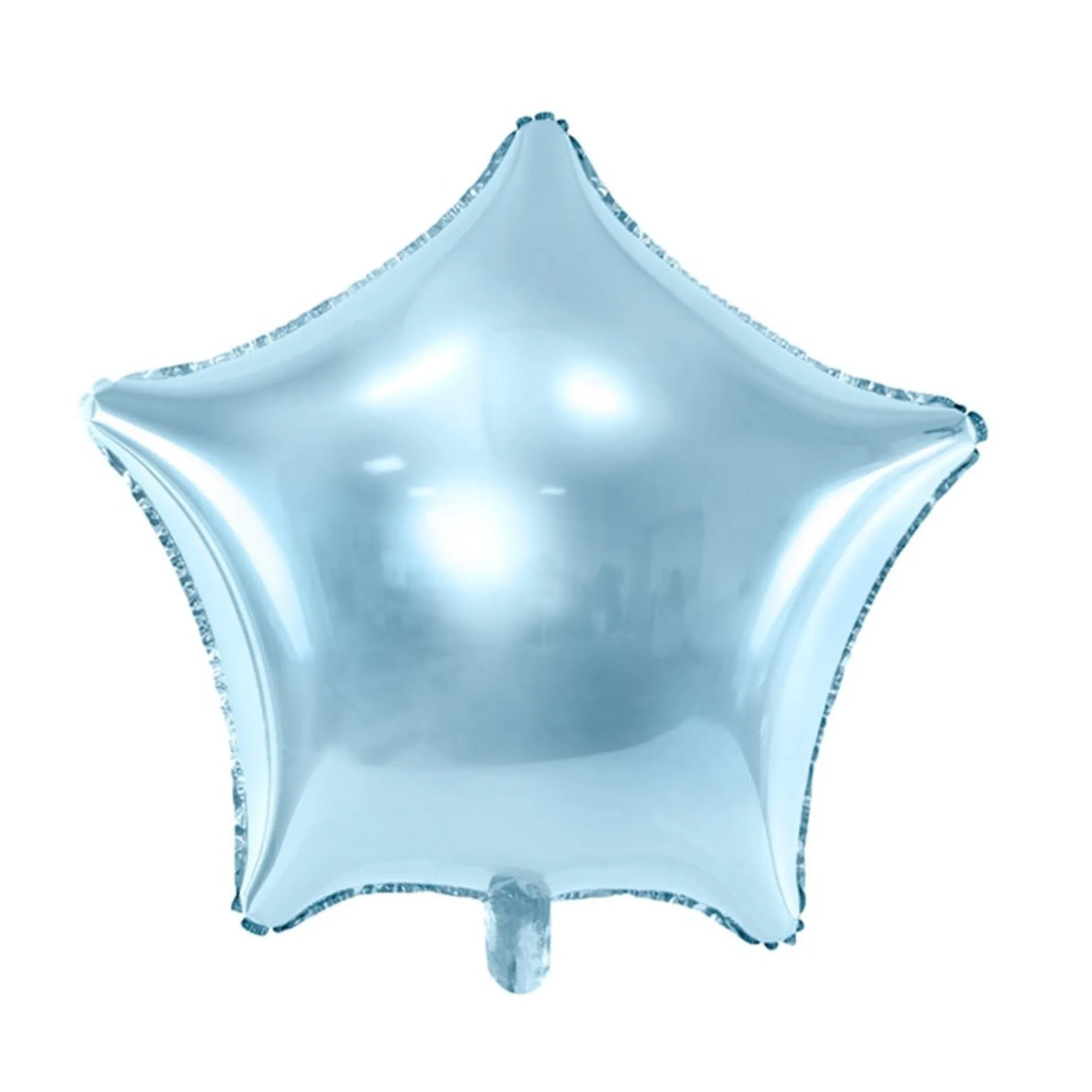 Light Blue Star Foil Balloon 19in