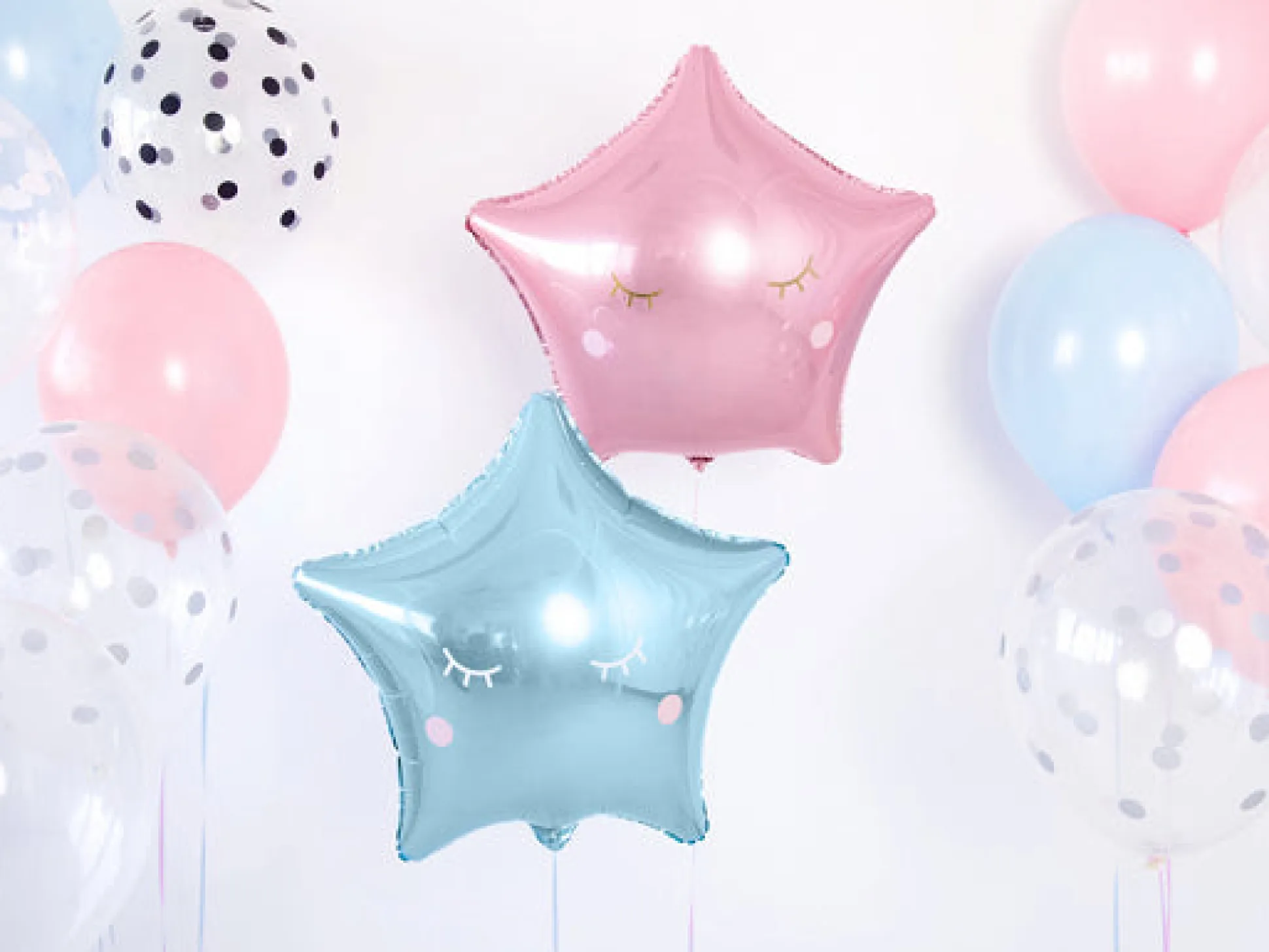 Light Blue Star Foil Balloon 19in
