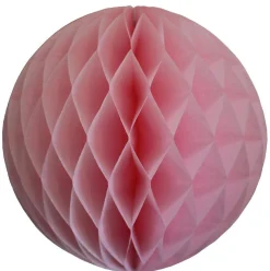 Light Pink Honeycomb Tissue Ball
