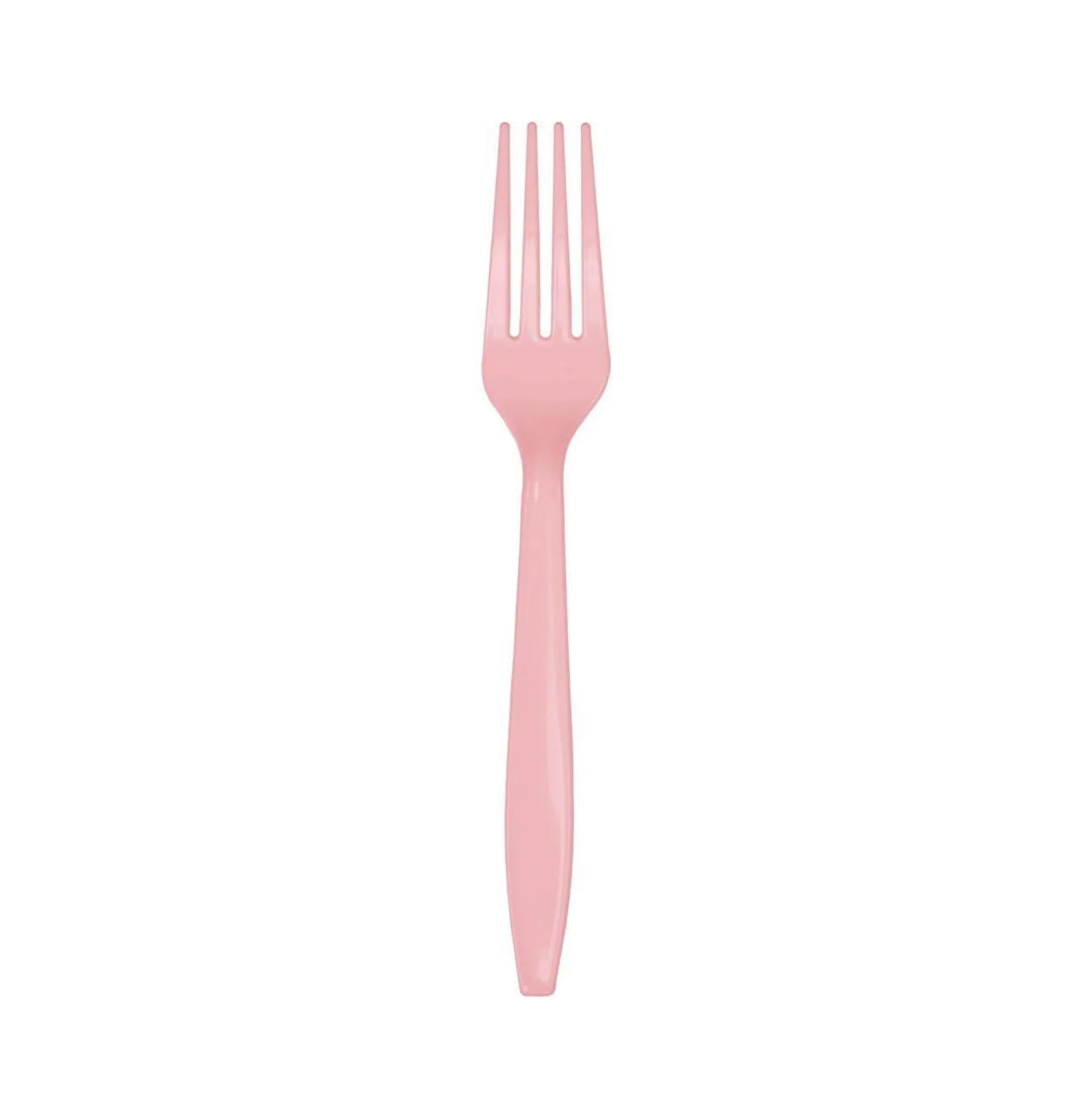 Light Pink Plastic Forks 24ct