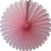 Light Pink Tissue Paper Fan 13in