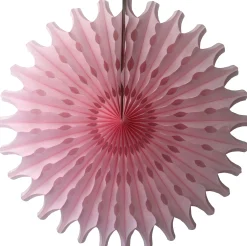 Light Pink Tissue Paper Fan 18in
