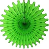 Lime Tissue Paper Fan 18in