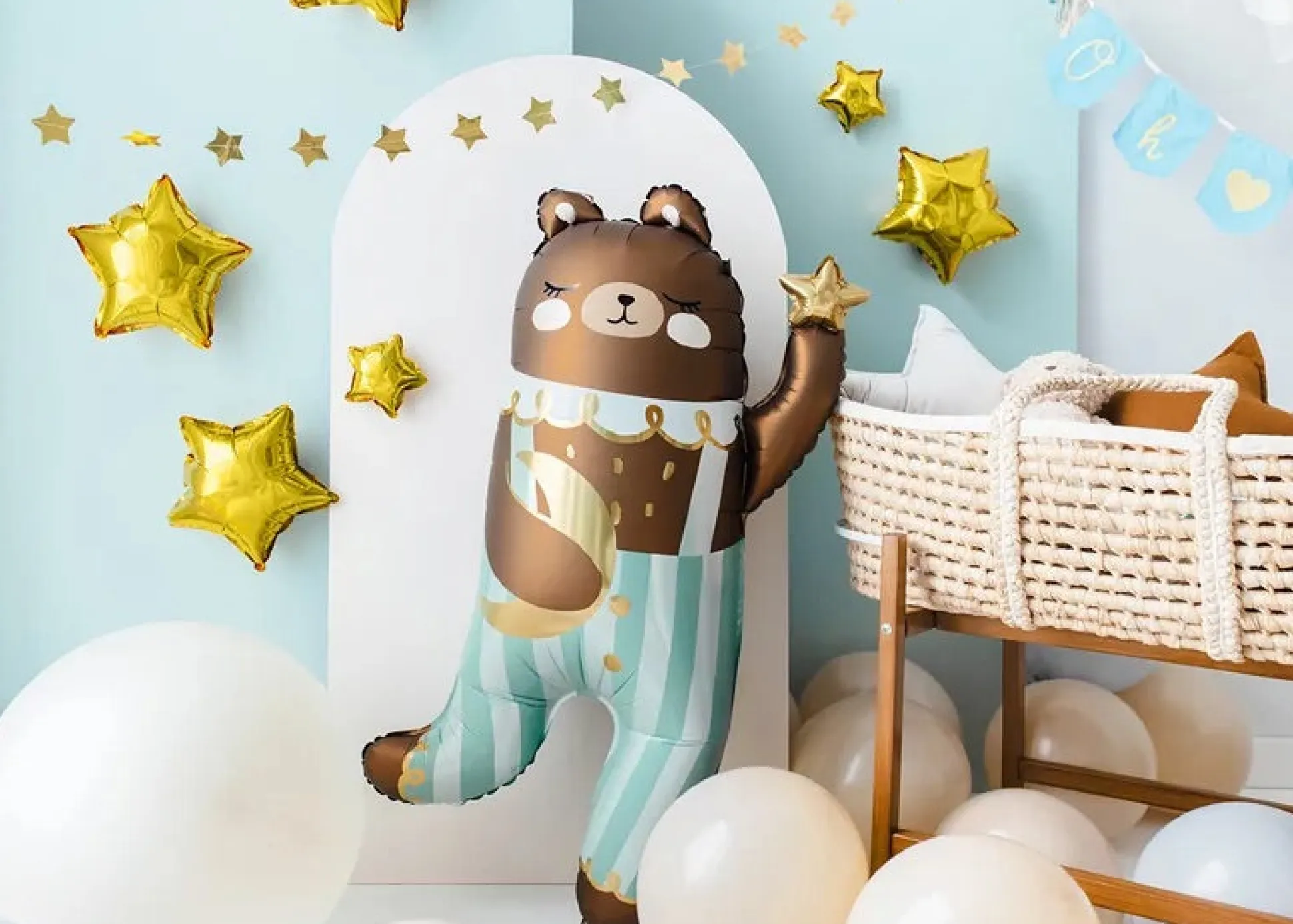 Little Star Teddy Bear Balloon 35.5in