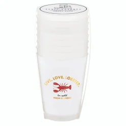 Live Love Lobster Plastic Cups 8ct