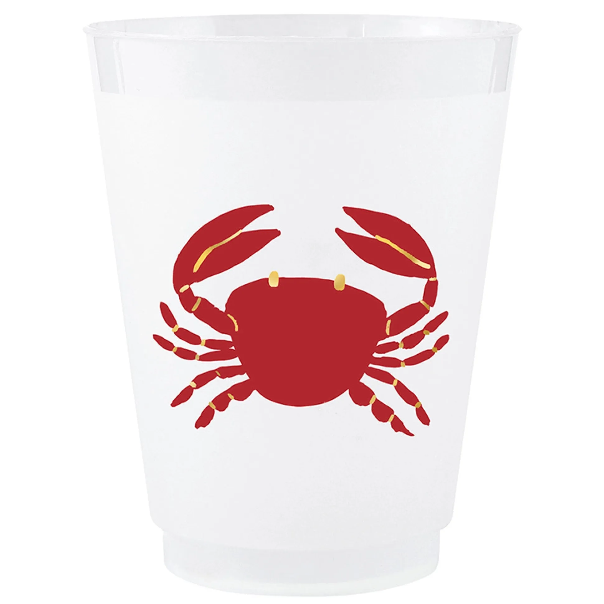 Lobster + Crab Plastic Cups 8ct