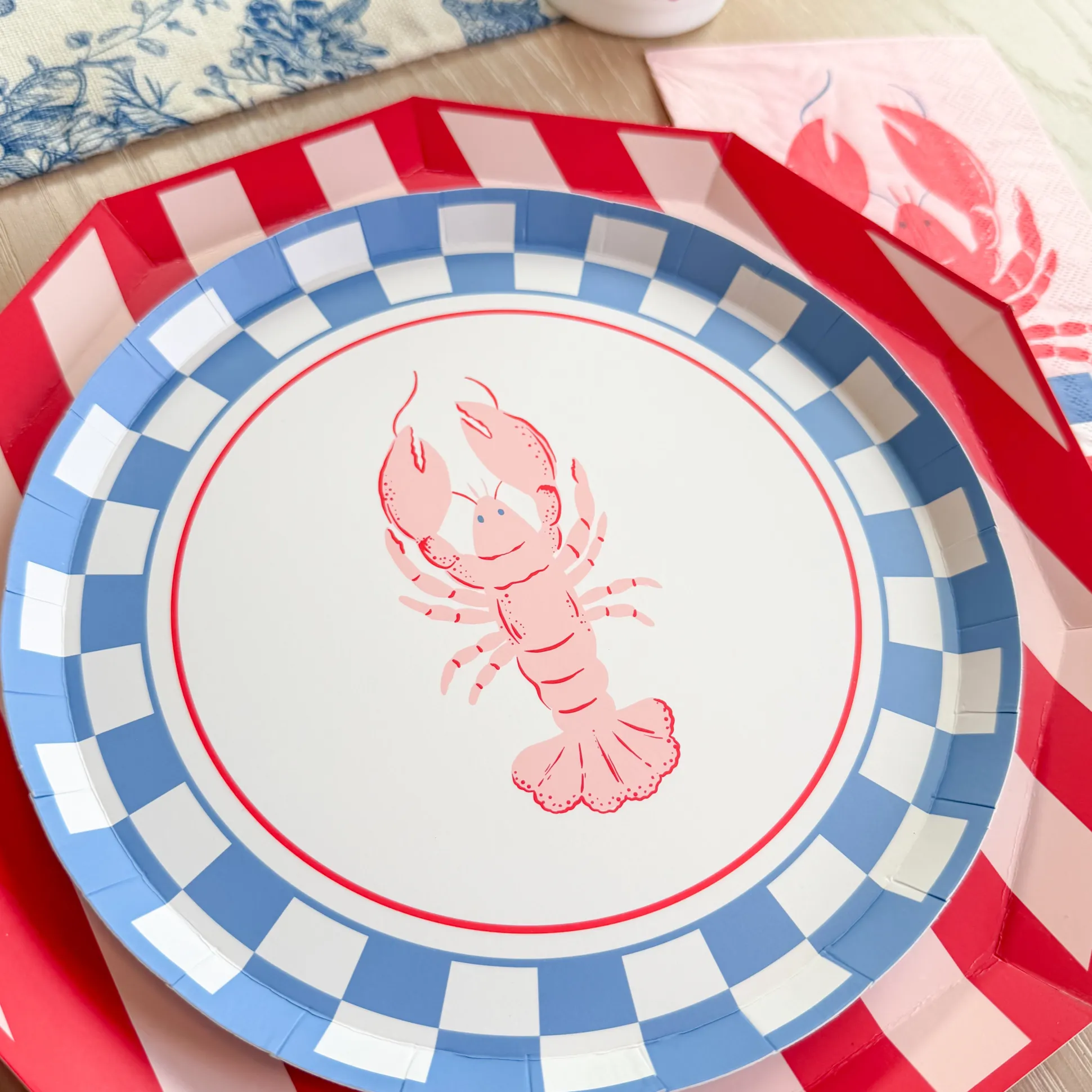 Lobster Dessert Plates 8ct